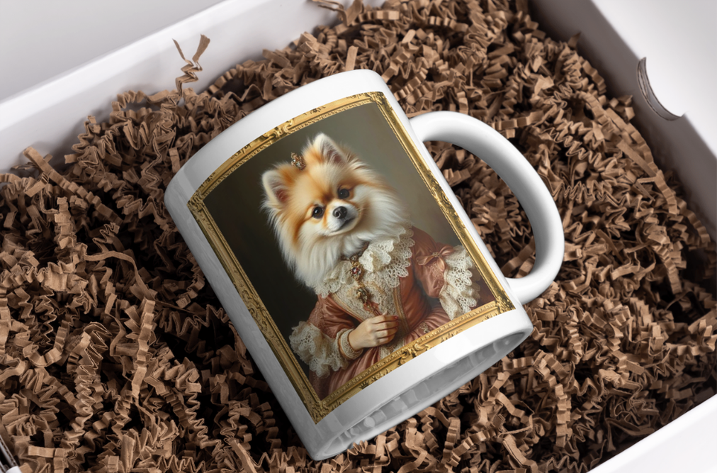 Viktoriánus Udvar - Pomerániai Spitz dobozban