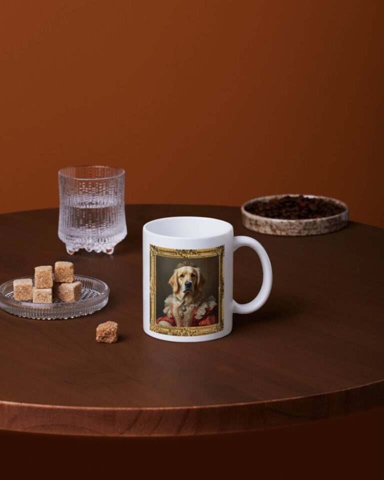 golden retriever mockup