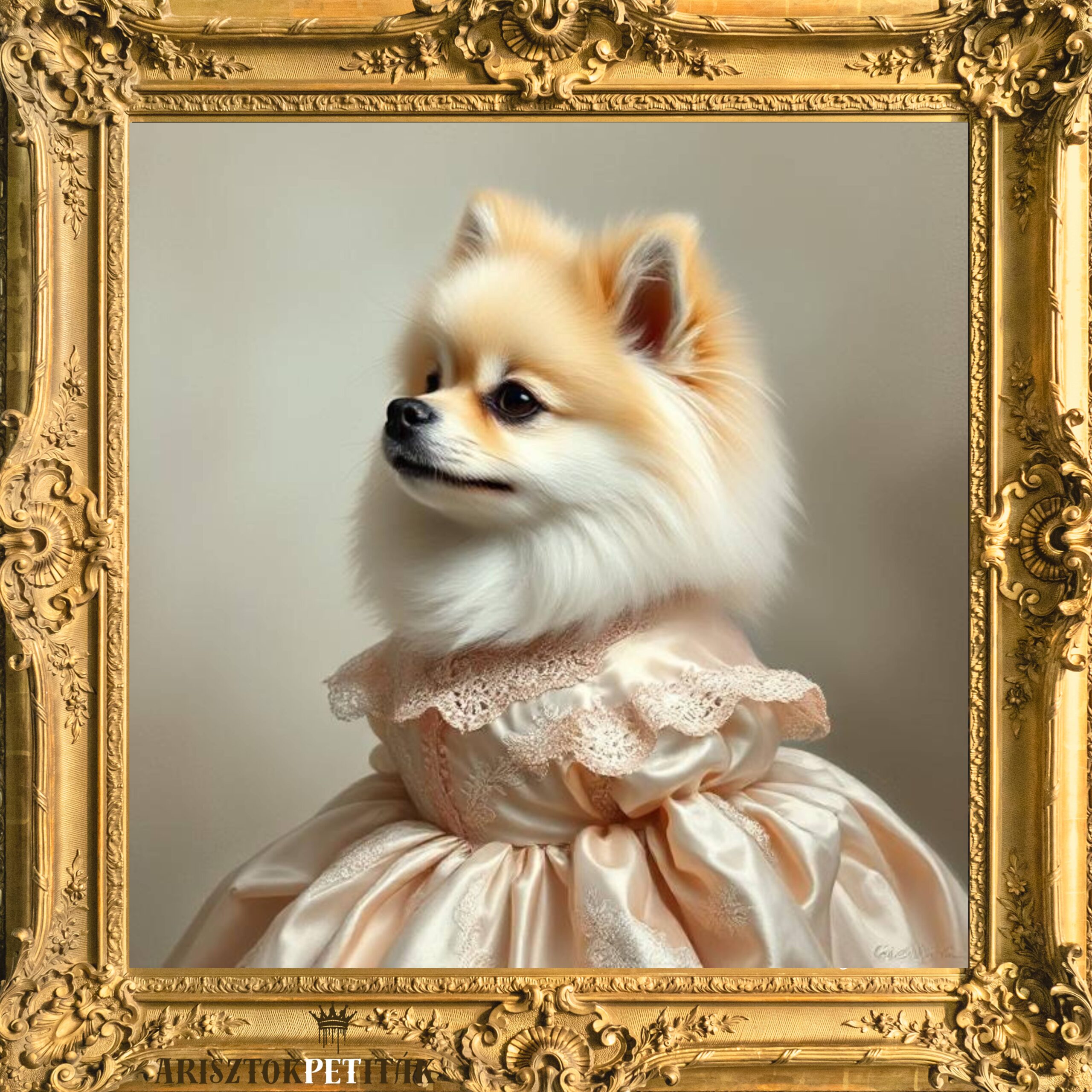 barokk úrnők - pomerániai spitz