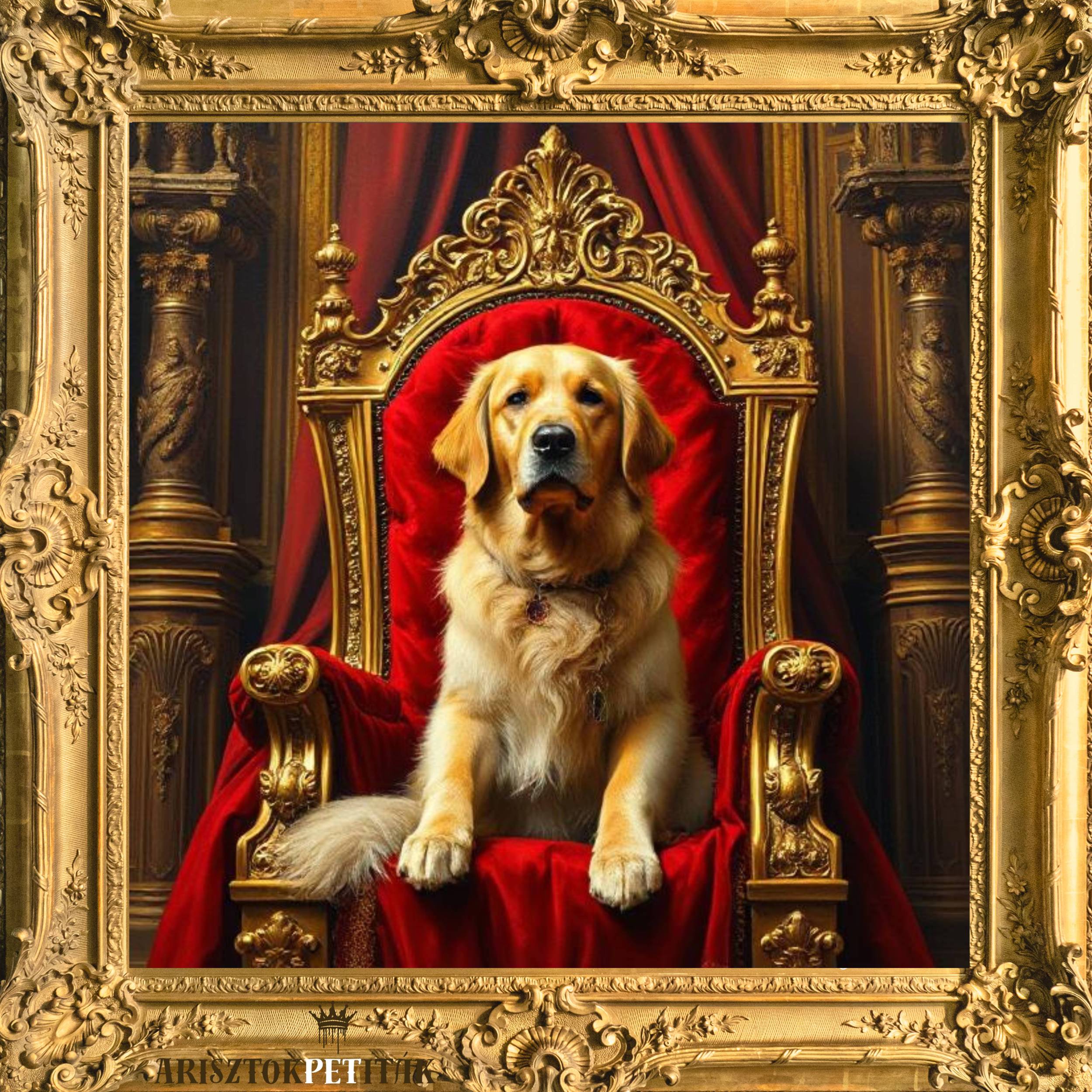 trónterem kollekció - golden retriever